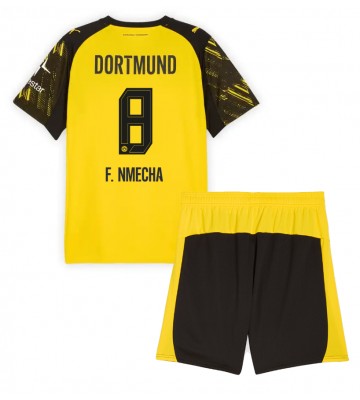 Borussia Dortmund Felix Nmecha #8 Hjemmebanetrøje Børn 2025-26 Kortærmet (+ Korte bukser)